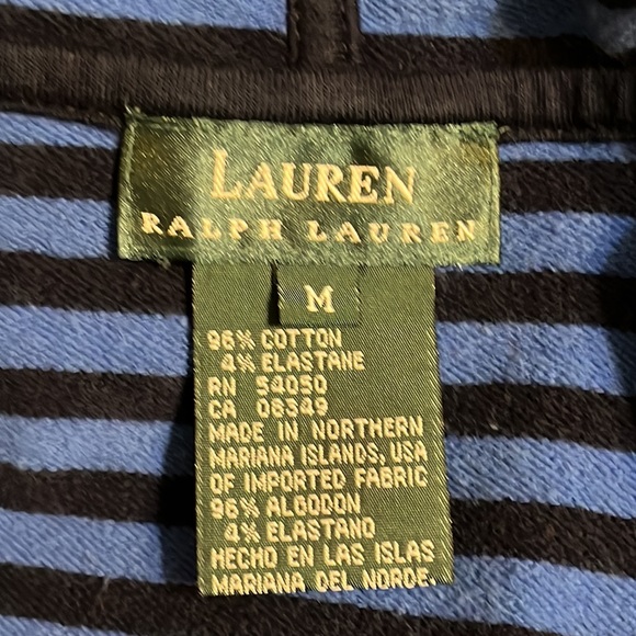Vintage Lauren Ralph Lauren Zip Hoodie, Blue Navy |M - Picture 14 of 15